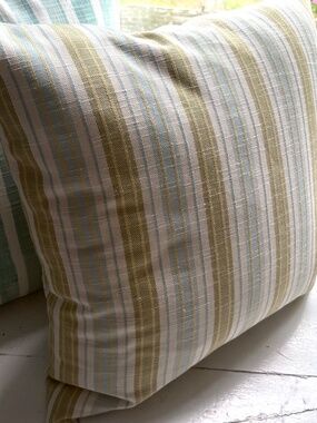 Handmade Zippered and Lined Cotton Throw Pillow Cover